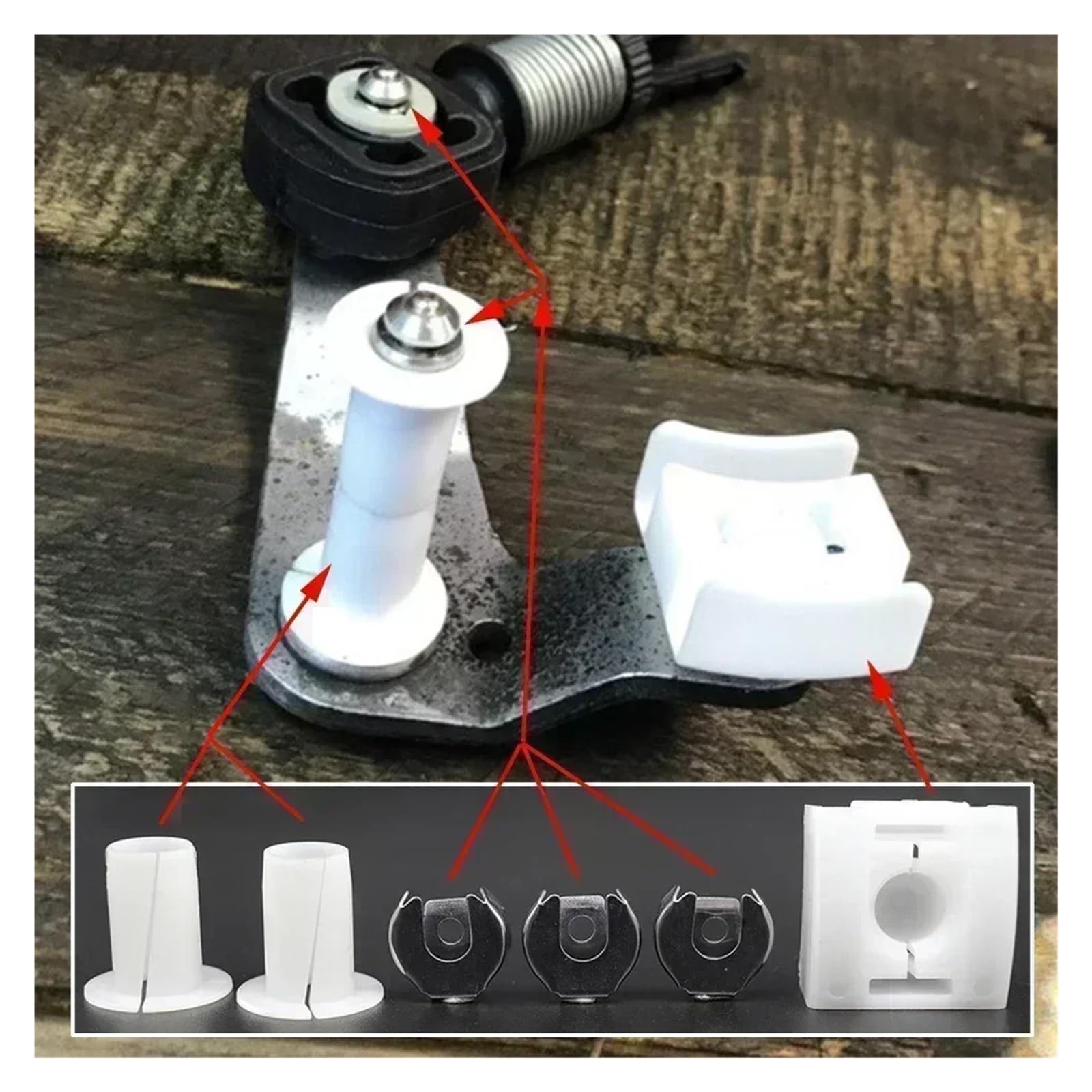 8-teiliges Kabelführungs-Set, 2,5 cm, Wanddurchführung for Ethernet-Kabel, Netzwerk, Drahtlöcher, Tülle Steuerkabelzubehör