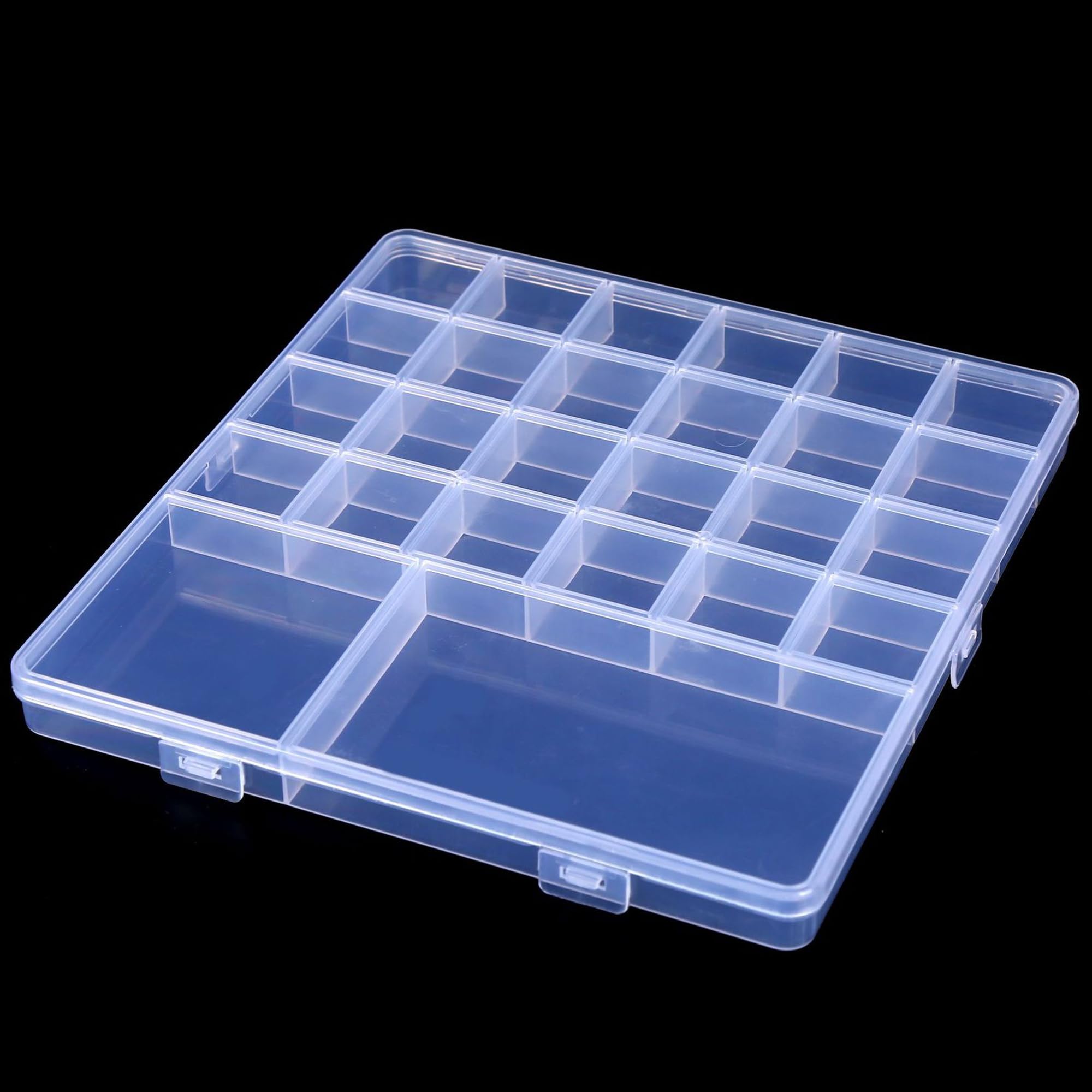 Qualsen Sorteerdoos, plastic opbergdoos met instelbare vakken, assortimentsdoos, juwelendoos en gereedschapscontainer (15 vakken x 4 verpakkingen, 4 kleuren Qualsen Sorteerdoos, plastic opbergdoos met instelbare vakken, assortimentsdoos, juwelendoos en gereedschapscontainer (15 vakken x 4 verpakkingen, 4 kleuren