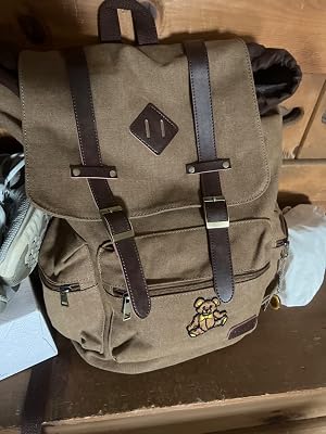 Modoker Mens Canvas Vintage Backpack 