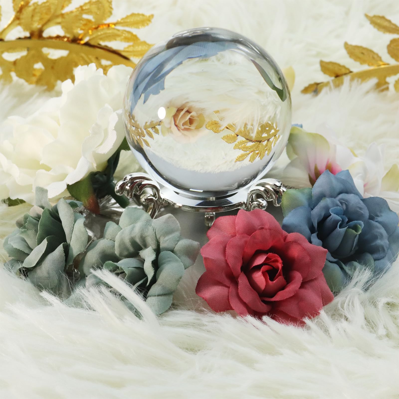Transparente Bola de Cristal k9, Decoración de Mesa Redonda, con un Diámetro de 50 mm, se Puede Utilizar como Decoración del Hogar o como Accesorio Fotográfico, etc