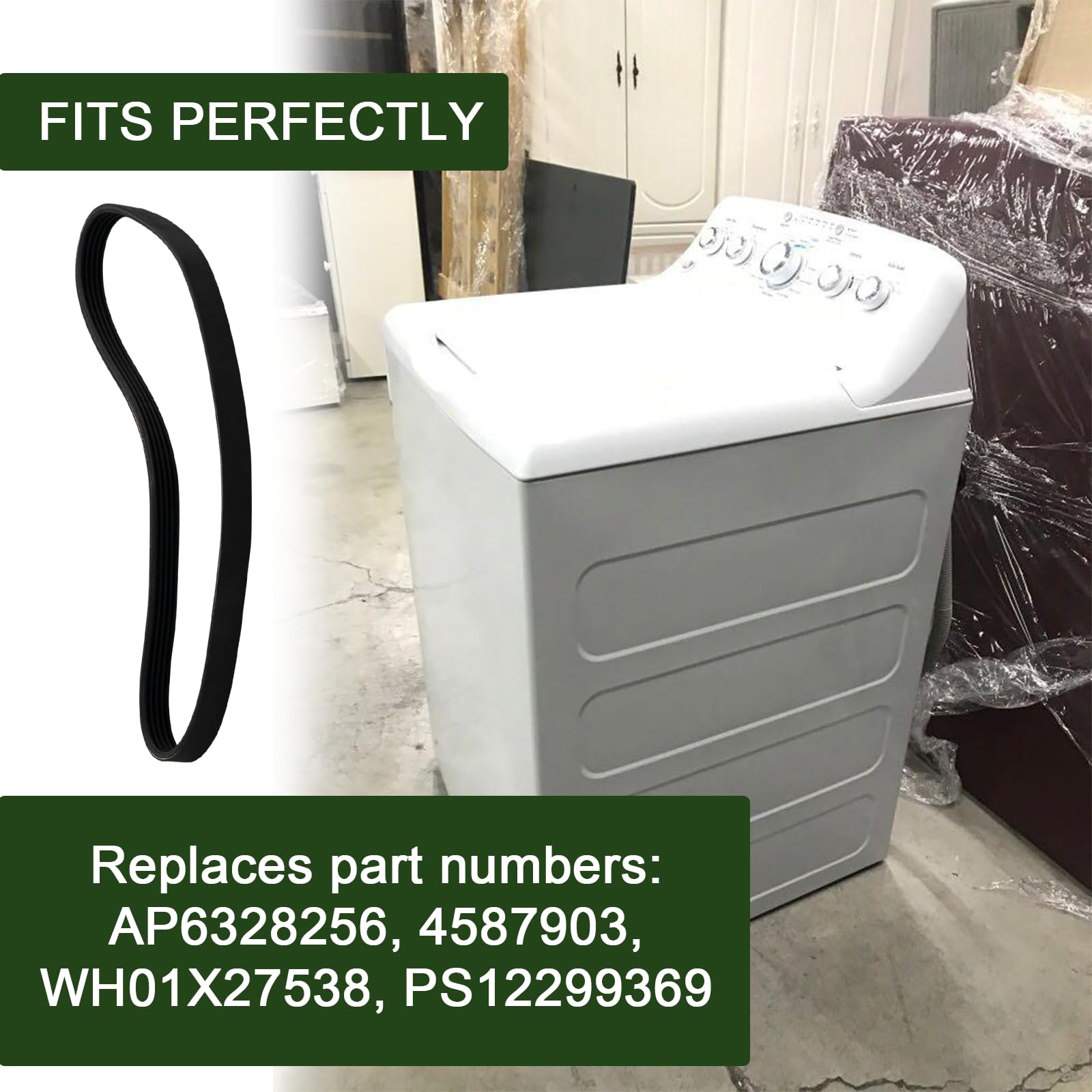 Cinghia Di Trasmissione For Lavatrice WH01X27538 - Foto 4