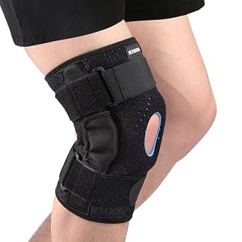 Hinged Knee Brace for Men and Women - Hinged Knee Support Pain relief for Meniscus Tear, Arthritis,Tendon,Ligament Injuries - Small