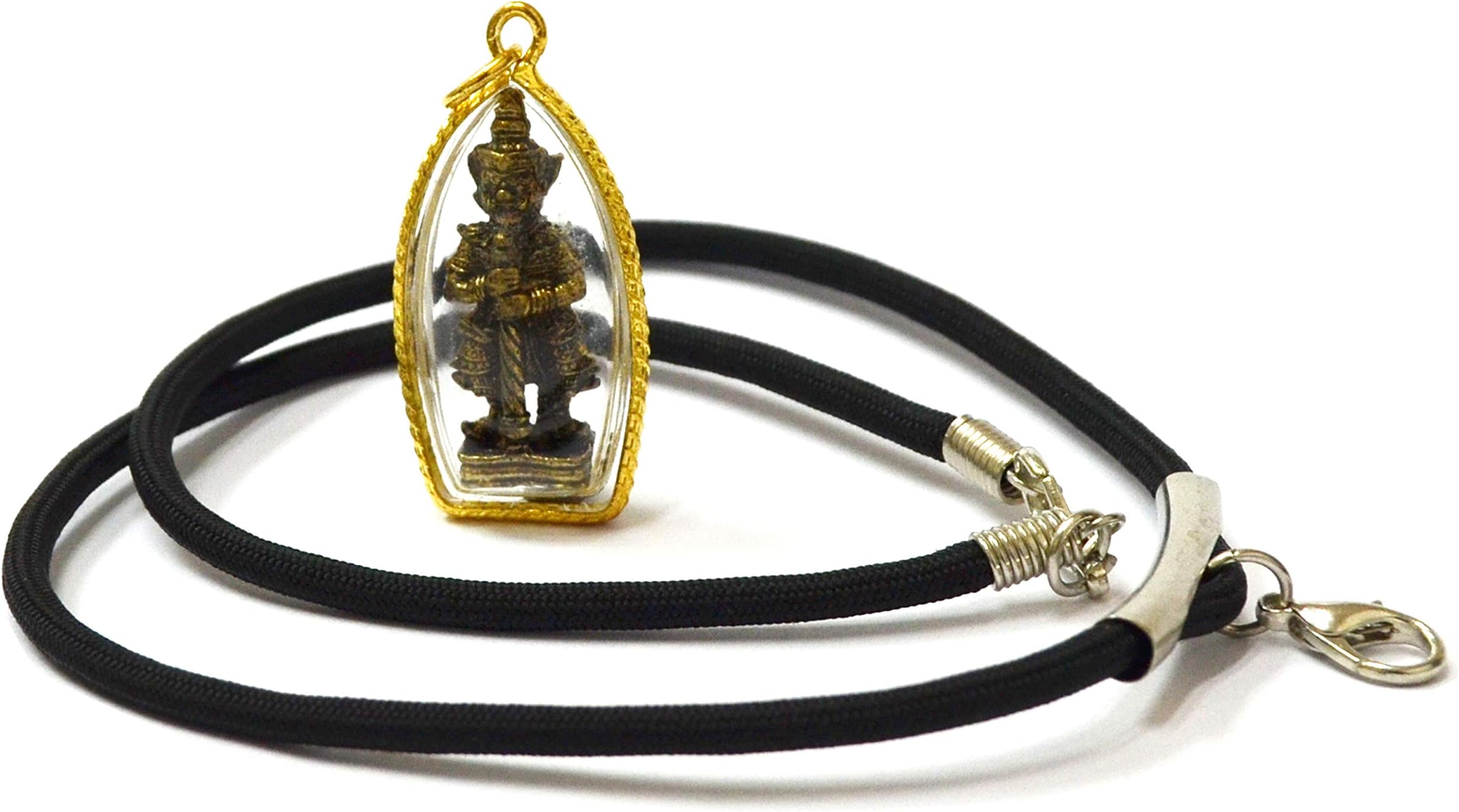 Jewelry Amulets Pendant Thao Wessuwan Giant Kuvera Brass Statue Powerfull for Life