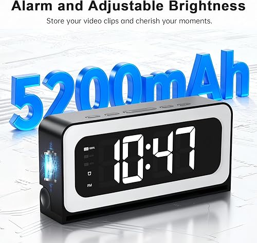 Miniatura 8 de Cámara de reloj inteligente 2K, 5G y 2.4G WiFi Nanny Cam Cámara inalámbrica para interiores, cámaras para seguridad del hogar, detección y alarma