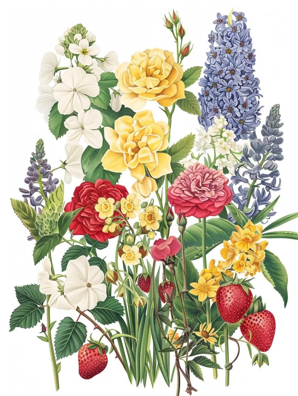 Rkflgew H 14Ct Cross Stitc Kits For Beginners Anime Colorful Flowers Cross Stitc Starter Set For Adults Diy Needlepoint Kits Embroidery Patterns Ome Decoration 40X50cm