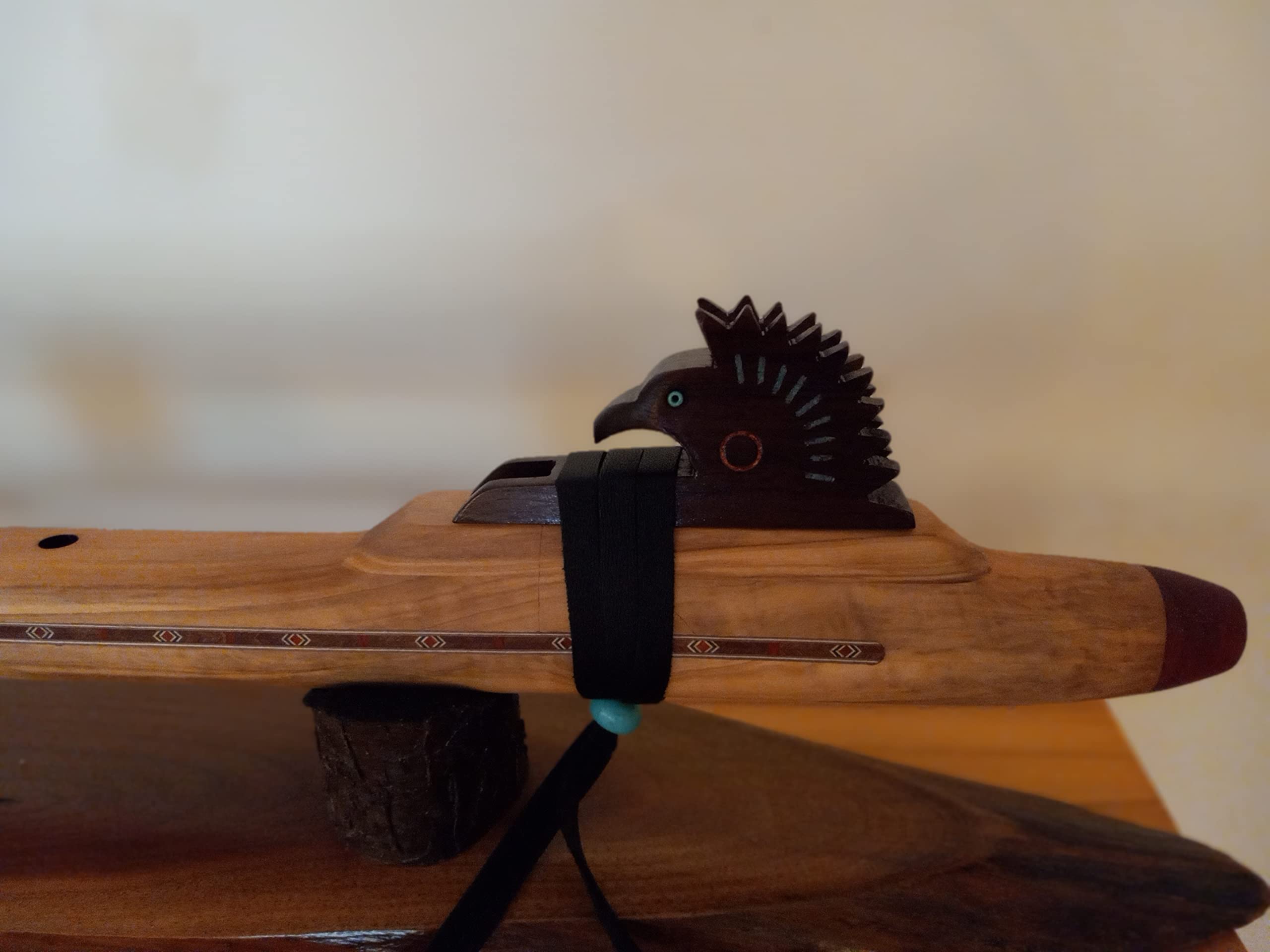 Native American Flute - Solid Olive Wood - Key of Low D - Hand Made