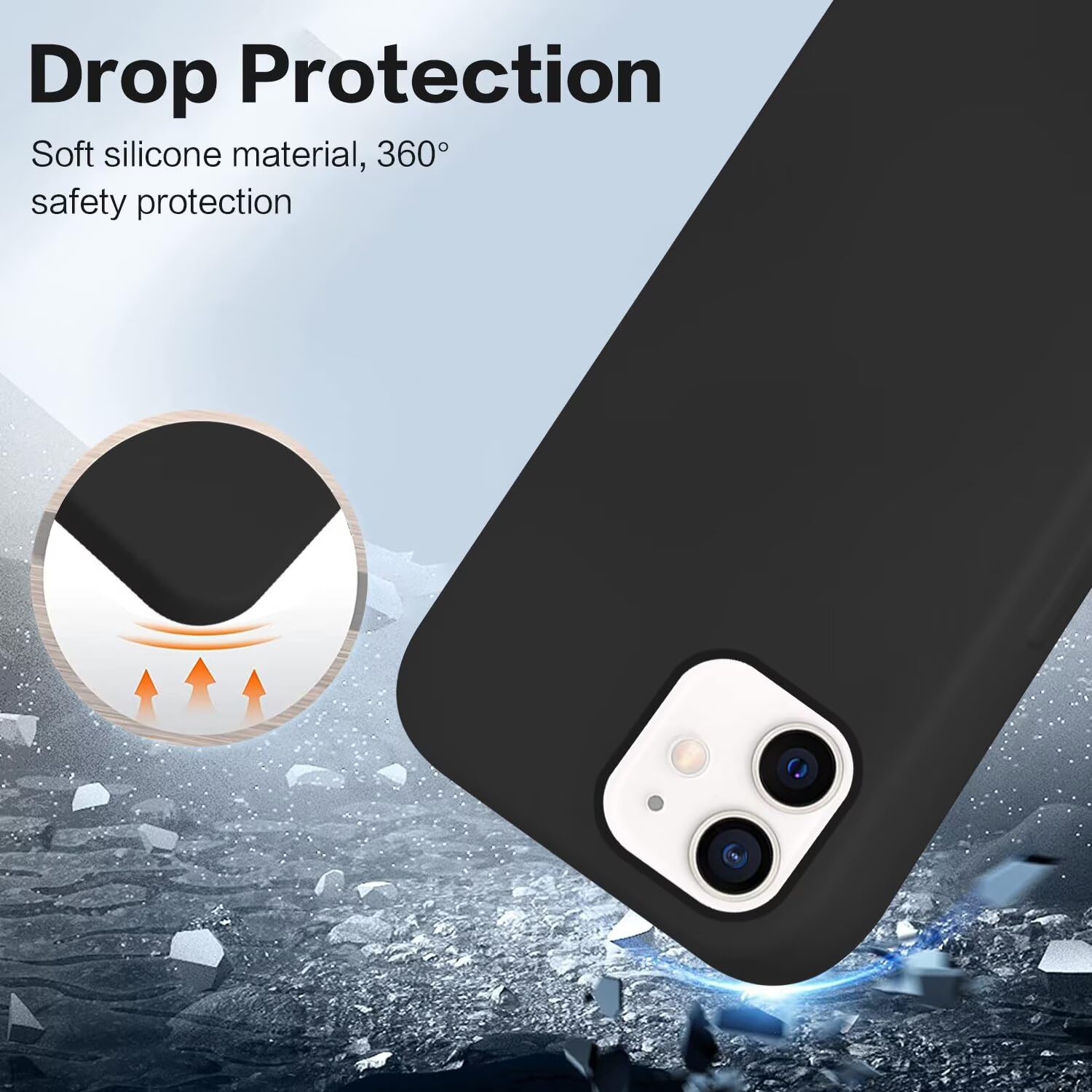 Custodia Magnetica Per IPhone 11 Con Cordino - Compatibile MagSafe, Antigraffio, Nero