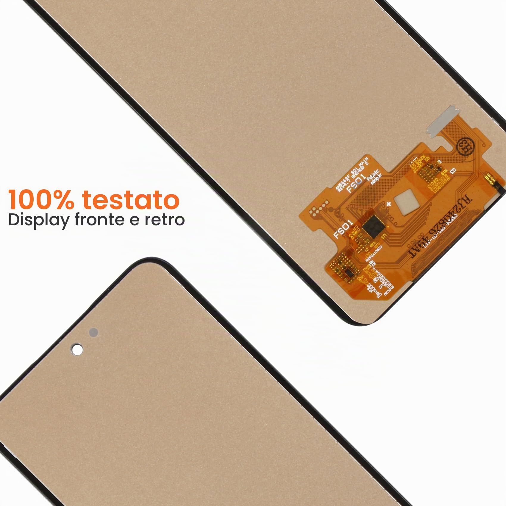 AGCUT 6.6" Incell Schermo per Samsung Galaxy A35 5G LCD Display per Galaxy A35 5G SM-A356, SM-A356E, SM-A356B LCD Touch Screen Assembly con Riparazione Strumenti, Nero, Non Supporta Impronte Digitali