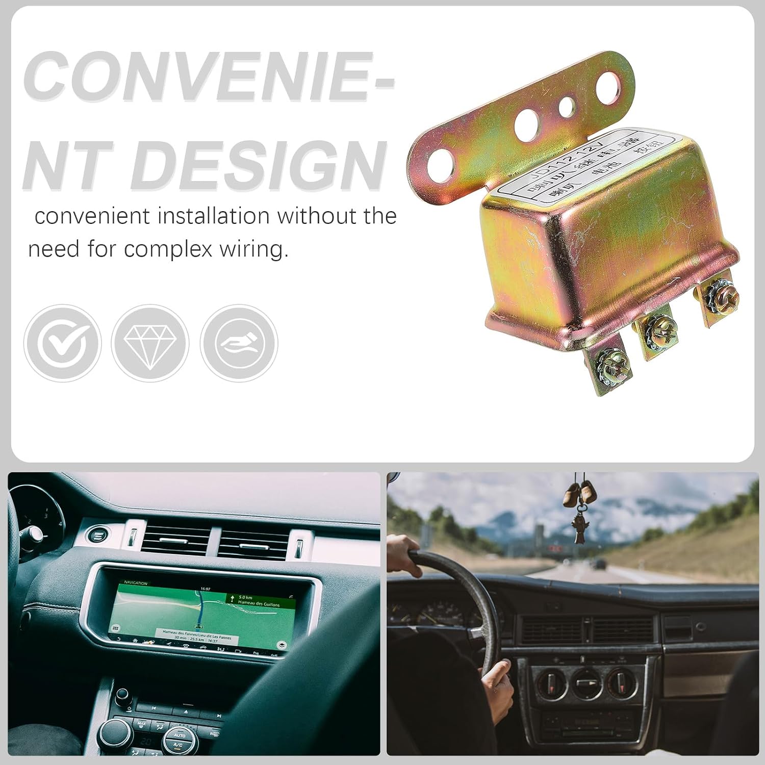 12v Automotive Relay for Car Horn, Truck Horn Relay Replacement High-Performance Current Transfer and Broad Vehicle Compatibility