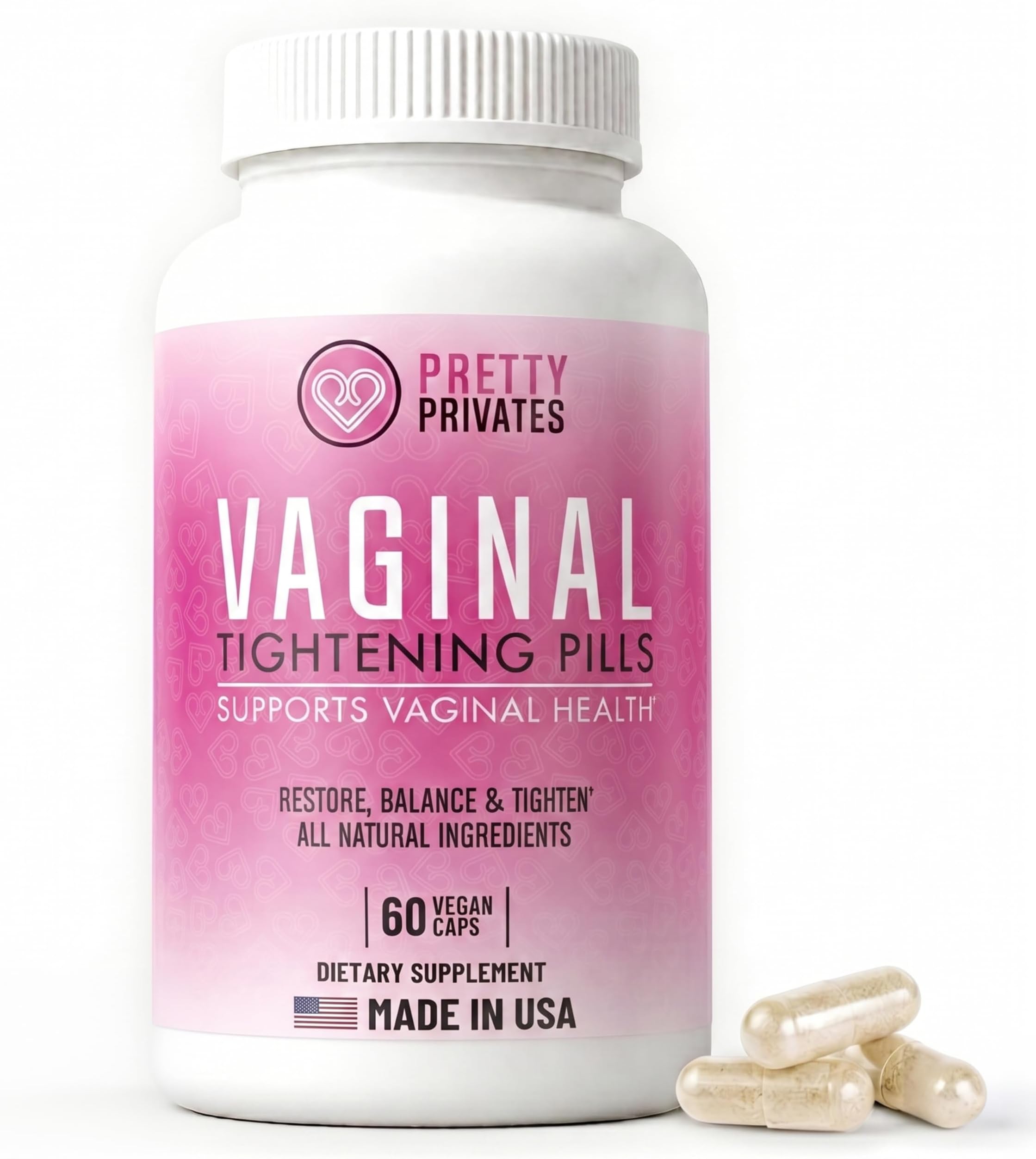 l Tightening Pills for Women - Natural Intimate Health Supplement with Kacip Fatimah Manjakani & Noni Fruit - Elasticity Moisture & Wetness Support - 60 Capsules 2 Month Supply