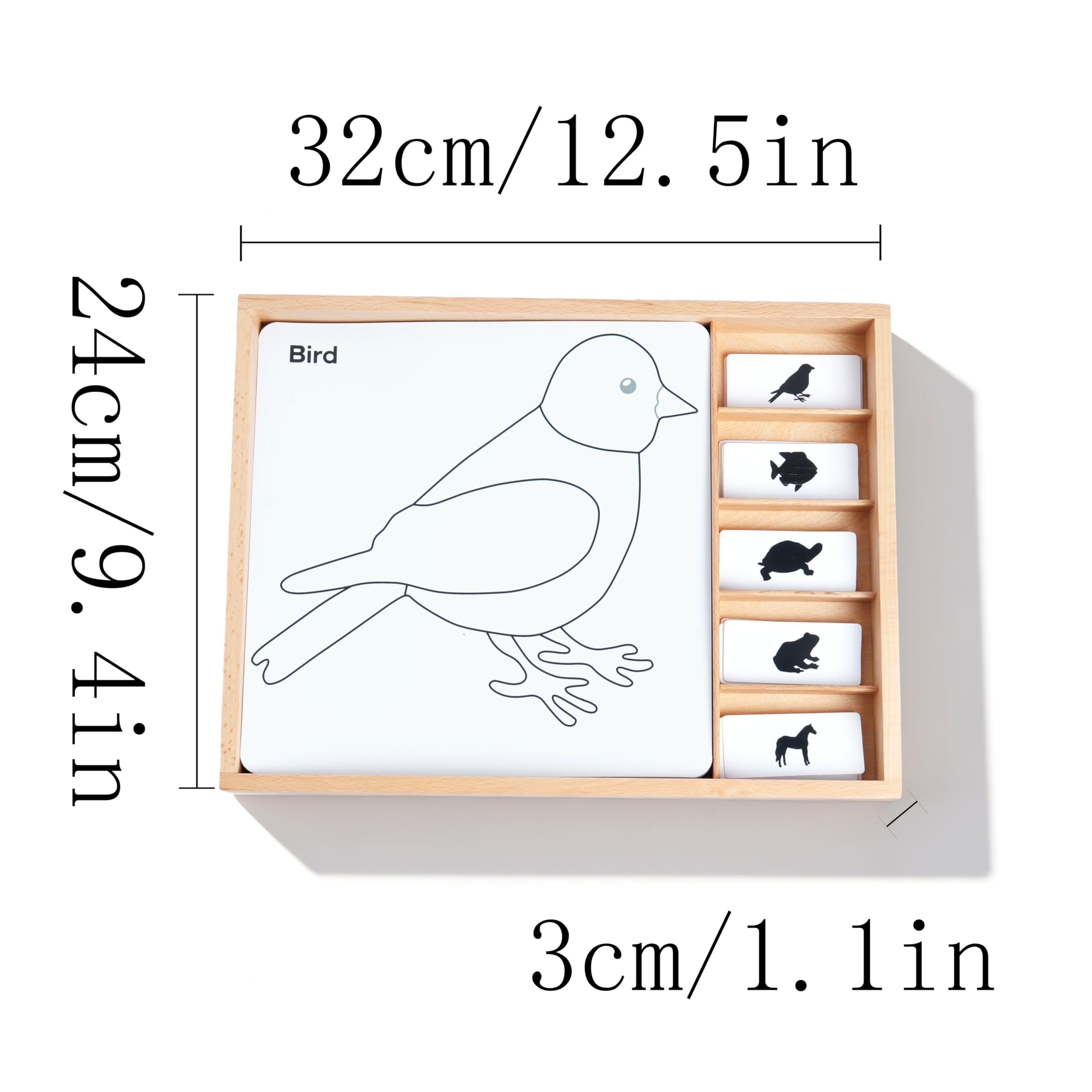 Montessori Biologia Materiali – Piante e animali, giochi educativi in legno per scuola materna e elementare, scuola domestica e aule a partire dai 3 anni (set di attività Montessori Animal Puzzle)