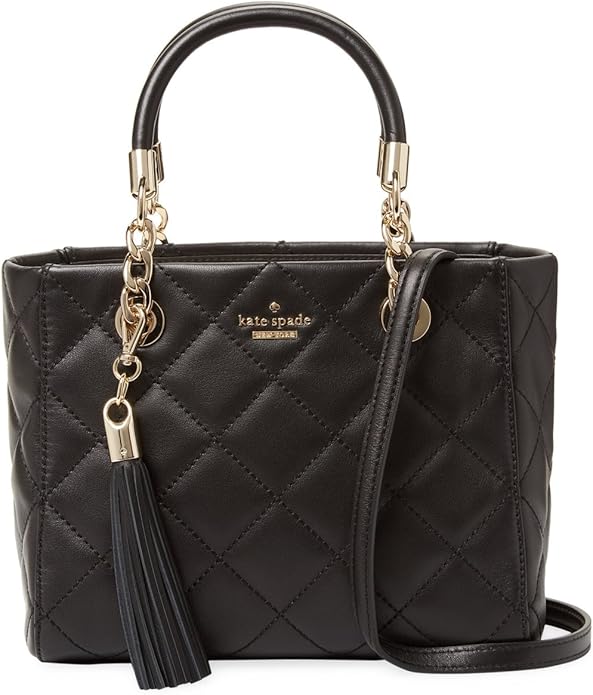 Kate Spade New York Emerson Place Lyanna Quilted Leather Bag, Black