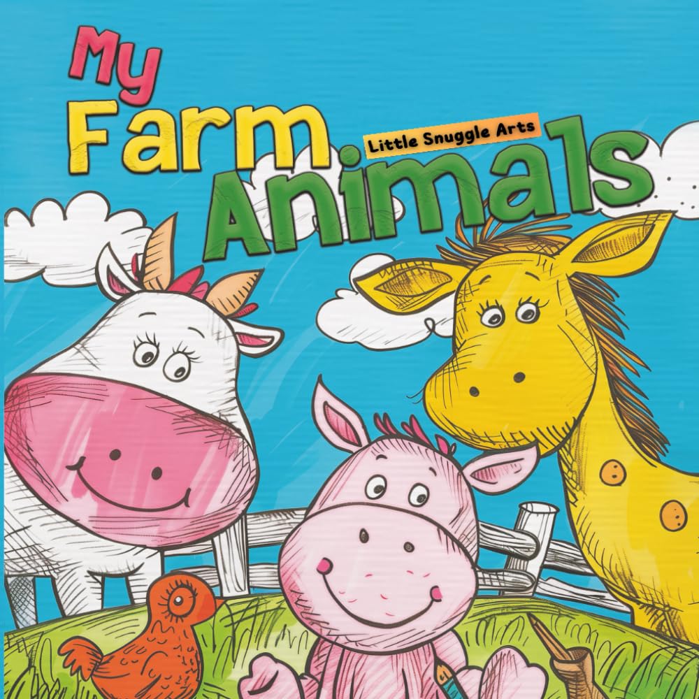 My Farm Animals: Easy and Fun Coring Pages for Toddlers