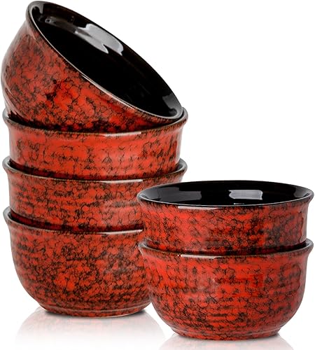 Miniatura 8 de Hasense Tazones de cerámica para mezclar, juego de cuencos grandes para cocina, cuencos anidables para pasta, sopa, palomitas de maíz, ensaladas,