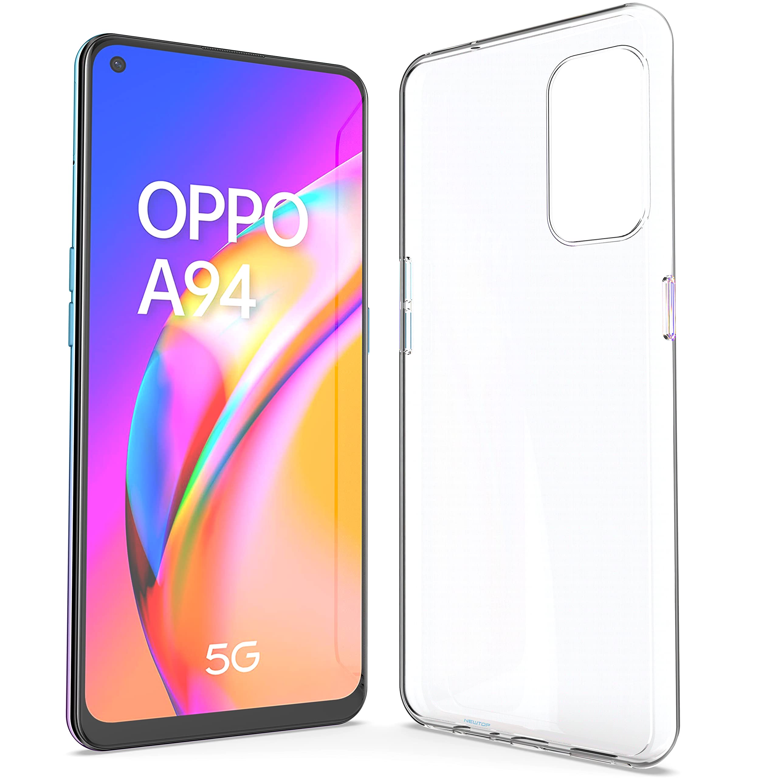 Cover Trasparente per Oppo Reno 5Z / A94 5G, Custodia TPU in