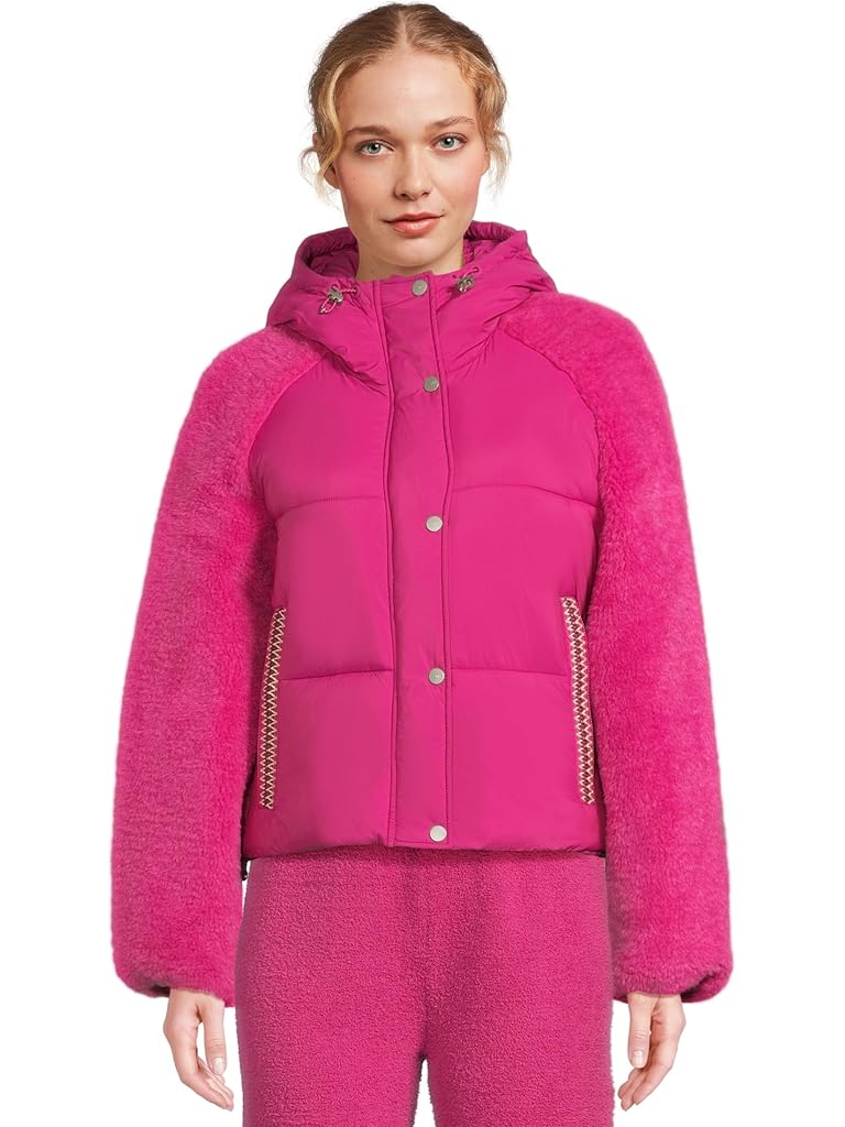 Pink UGG Mykah Uggbraid Puffer Jacket