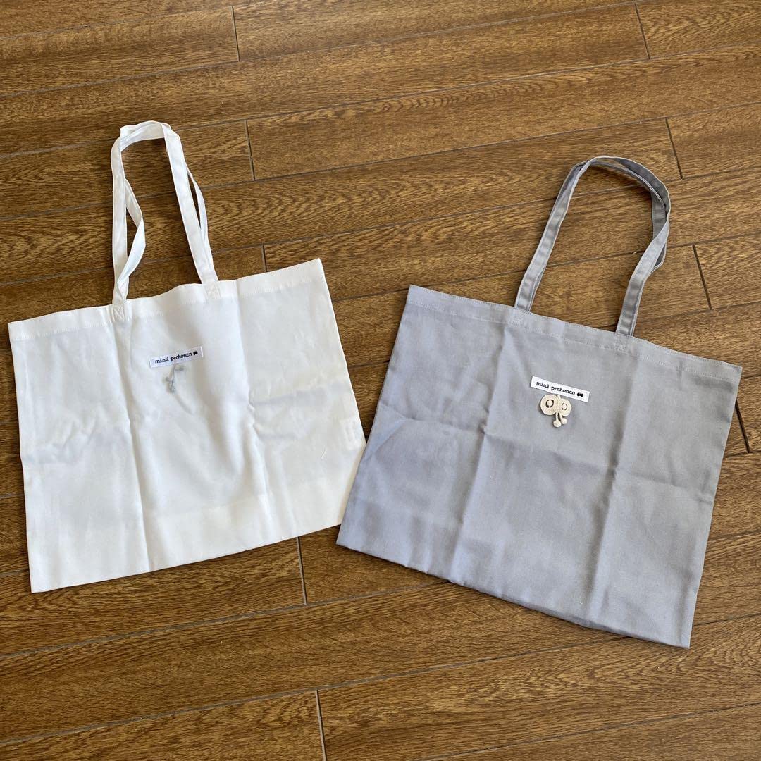 Amazon.co.jp: ミナペルホネン 布 ショッパー 小 白とグレー2枚 : おもちゃ