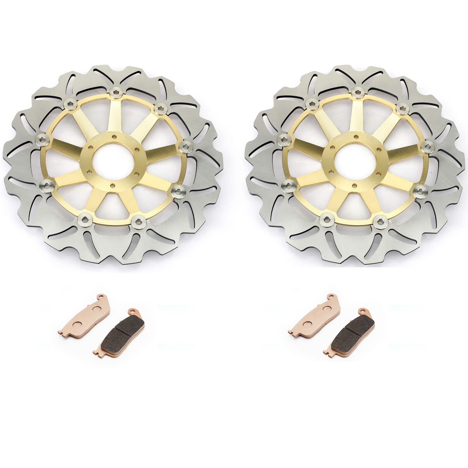 TARAZON Kit Dischi Freno Anteriori E Pastiglie Per Honda CB 600 F Hornet (2000-2006) E CB 600 S F2 (2000-2004)