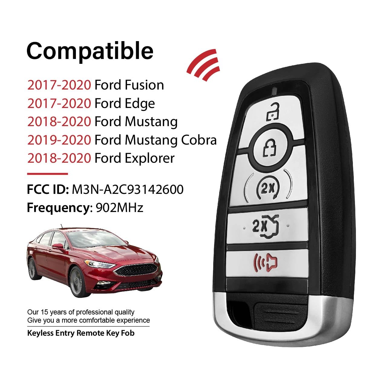 Used OEM Ford Explorer Remote Start Key Fob 2018-2022 - Smart Proximity Key 164-R8149