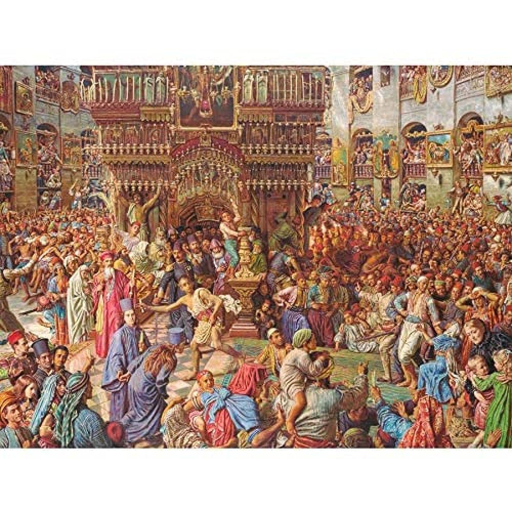 Hunt Miracle Sacred Fire Holy Sepulchre Painting Art Print Canvas Premium Wall Decor Poster Mural