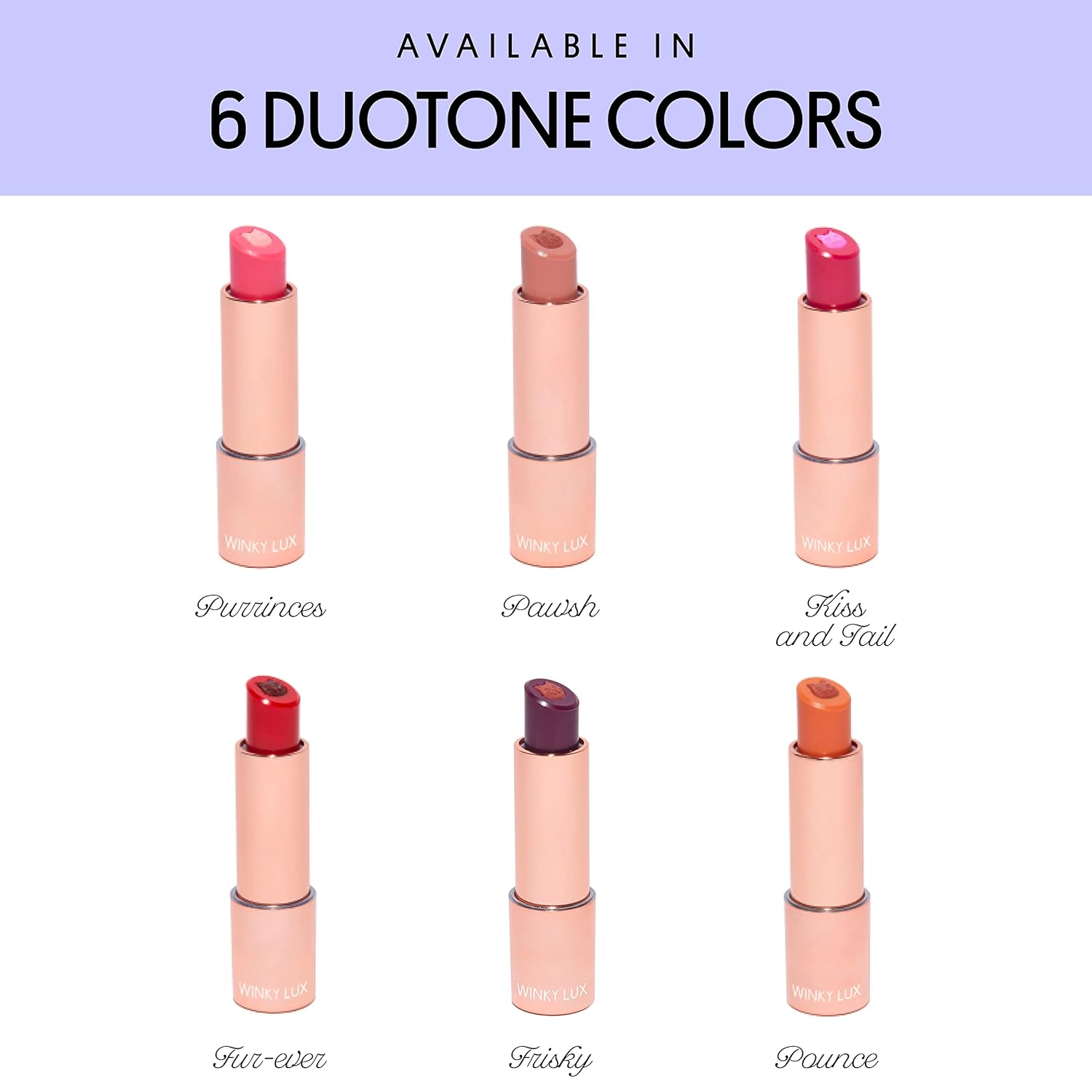 Winky Lux Purrfect Pout - Semi Sheer Creamy Lipstick With Jojoba Oil and Vitamin E, Subtle Nude Natural Pawsh