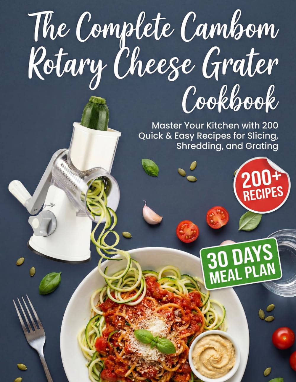 The Complete Cambom Rotary Cheese Grater Cookbook: Master Your Kitchen with 200 Quick & Easy Recipes for Slicing, Shredding, and Grating