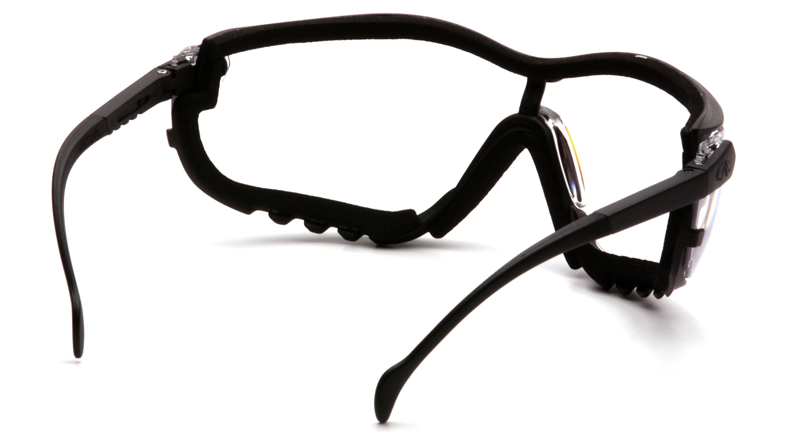 Pyramex V2G Sicherheitsbrille, schwarzer Rahmen/klare Anti-Beschlag-Gläser