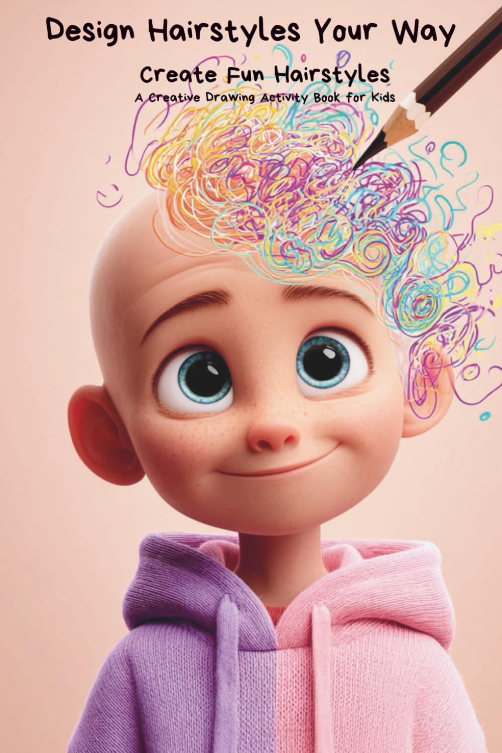 Hairstyle Drawing Fun for Kids: Design Your Own Hairstyles – A Creative Drawing and Activity Book for Children Ages 5–9