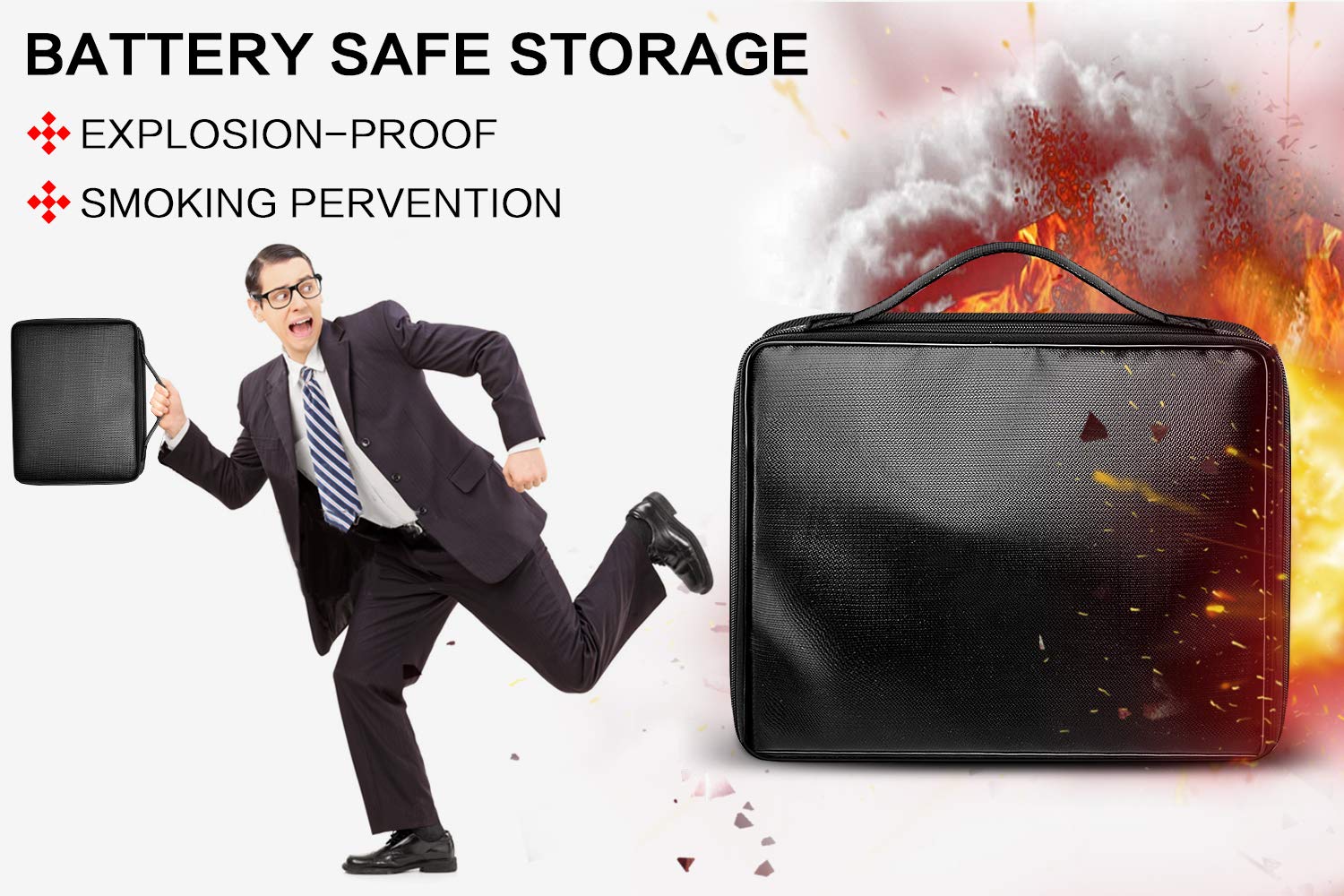 Battery Storage Organizer Case with Battery Tester, 250+ Waterproof Explosion-Proof Box Holder Bag Fits for AA AAA AAAA 9V C D Lithium 3V LR44 CR2 CR1632 CR2032 CR123A