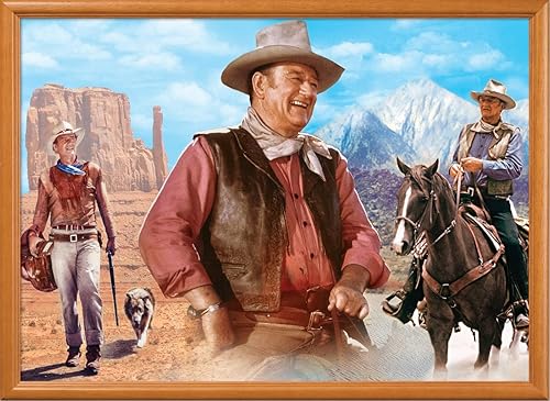 Miniatura 8 de Masterpieces Rompecabezas de 1000 piezas de John Wayne para adultos, familia o niños, en el sendero, 19.25 x 26.75 pulgadas