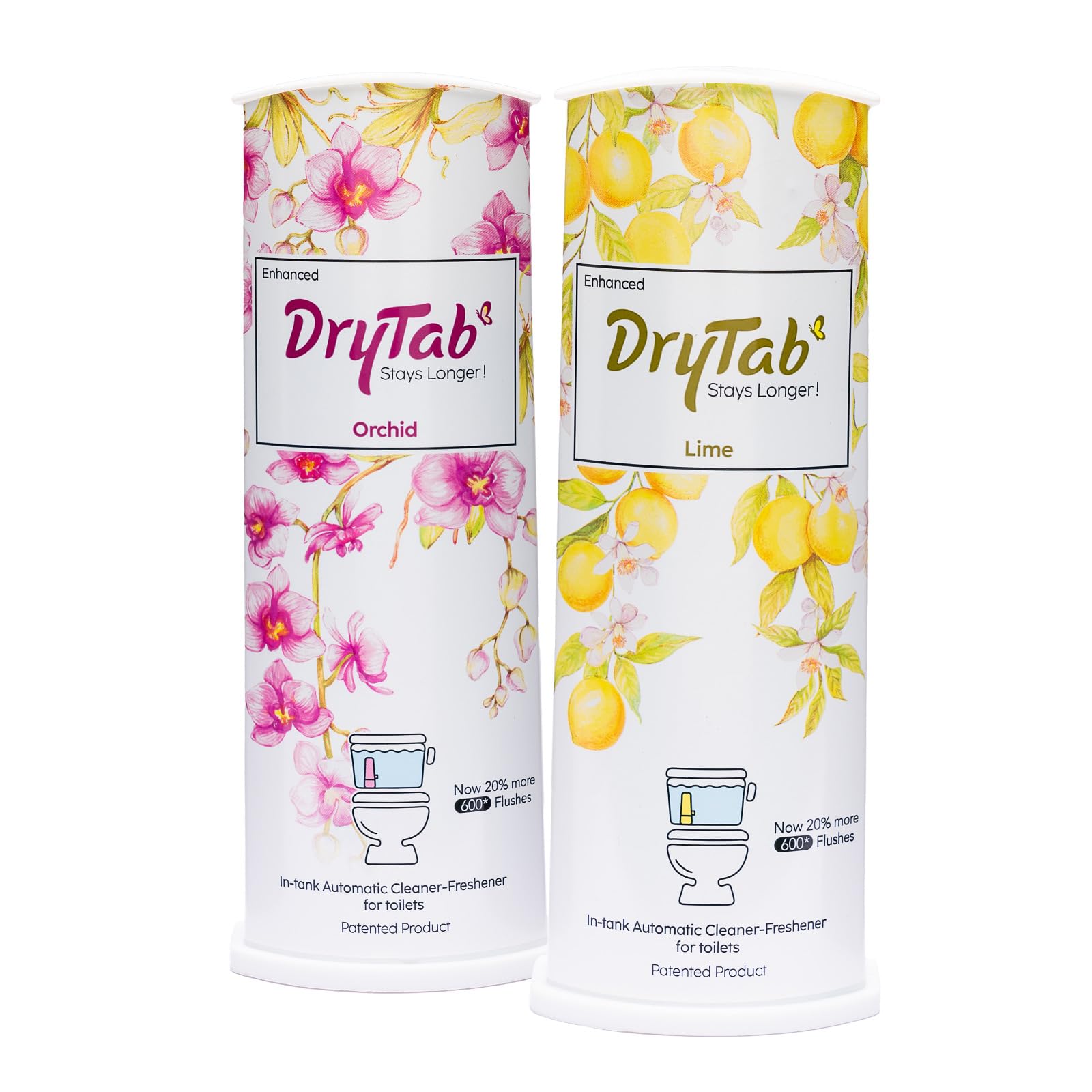 DryTab In-tank Automatic Cleaner-Freshener Combo for Toilet Bowls (180gm - Pack of 2) (Orchid + Lime) (B0D1KRZWT6) Amazon Price History, Amazon Price Tracker
