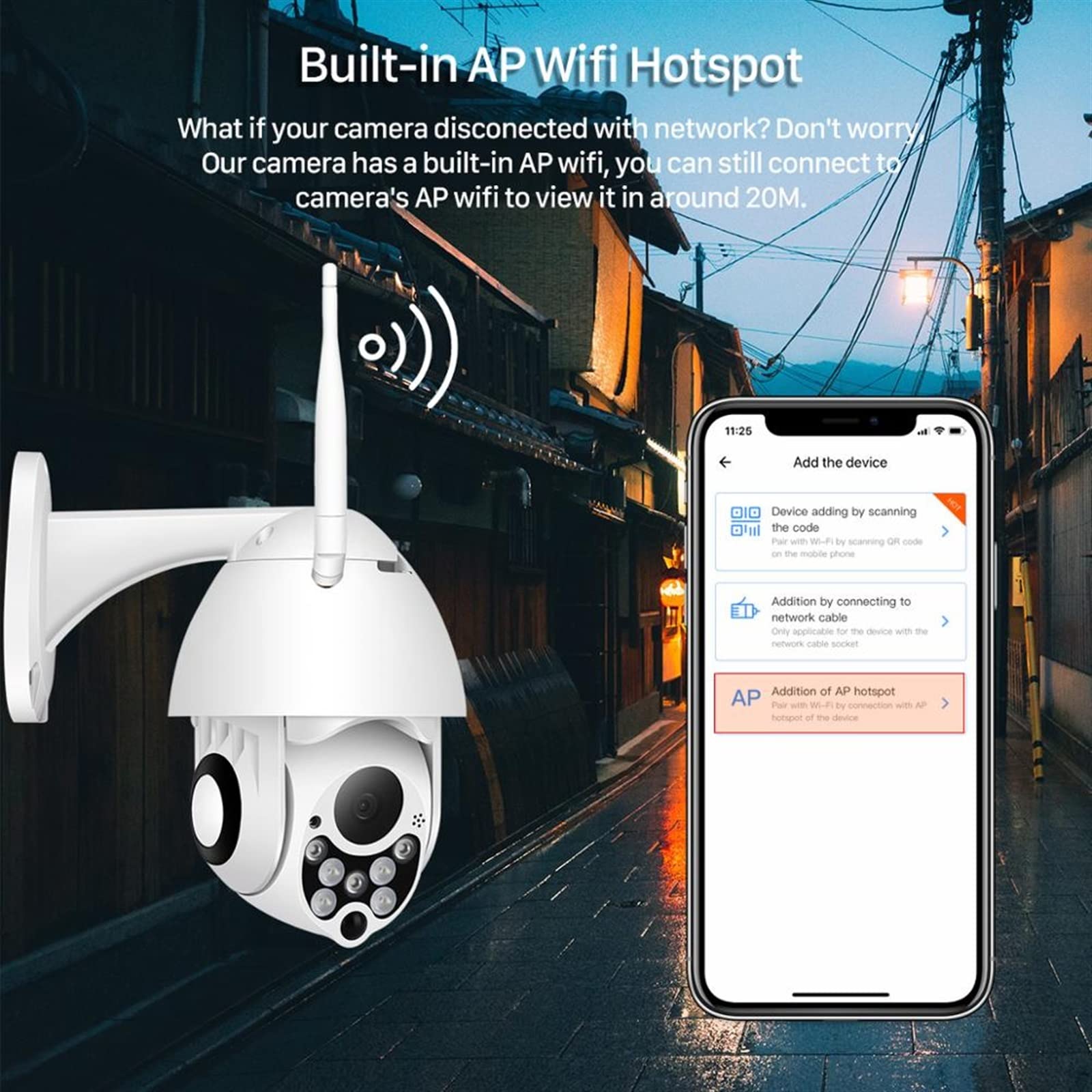 Kamera IP bezpieczeństwa na zewnątrz, 1080P PTZ 4X Zoom cyfrowy kamera IP Outdoor Speed ​​Dome bezprzewodowa kamera do monitoringu P2P chmura CCTV bezpieczeństwo w domu kamera BESDER Obrazy HD(1_CAMER