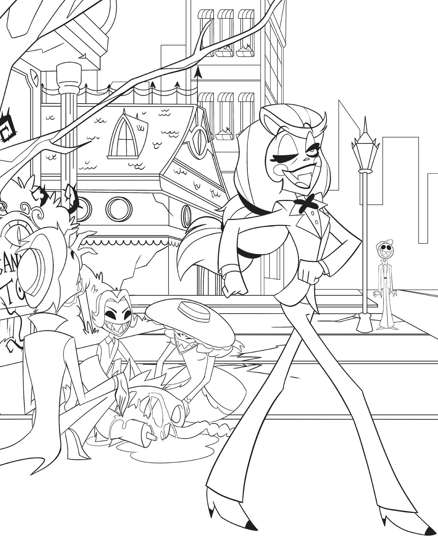Hazbin Hotel: The Official Coloring Book