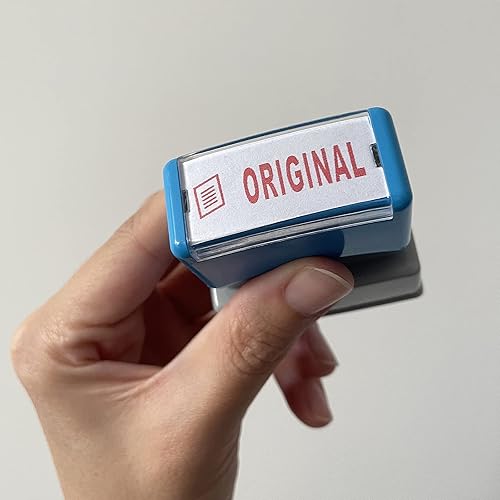 Miniatura 6 de WAFJAMF Sello original  Sello de mensaje pre-entintado sello de oficina recargable tinta roja preinstalado  mediano