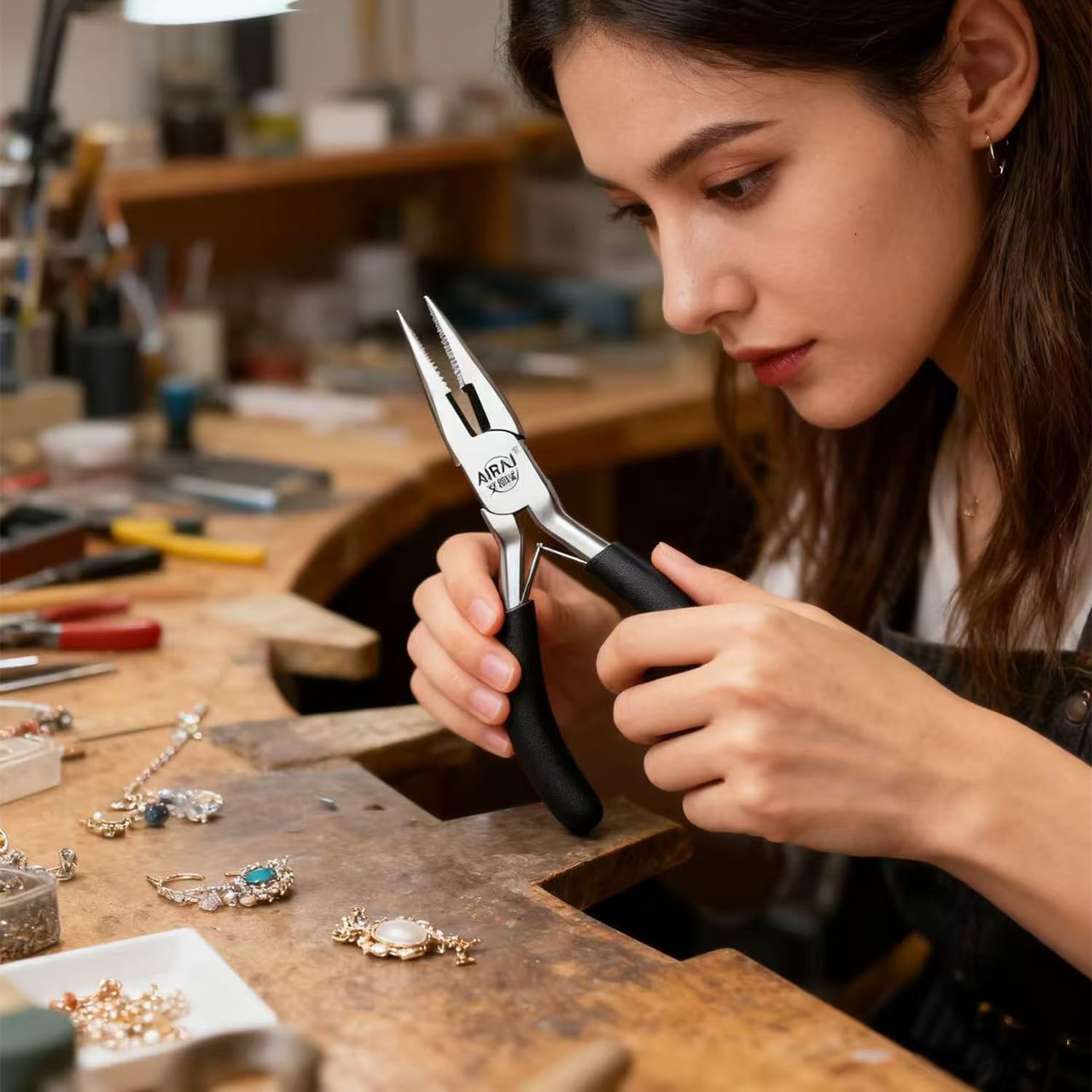 Mini Pinces à Bijoux,5 Pièces Pince De Precision Outils De Pinces De