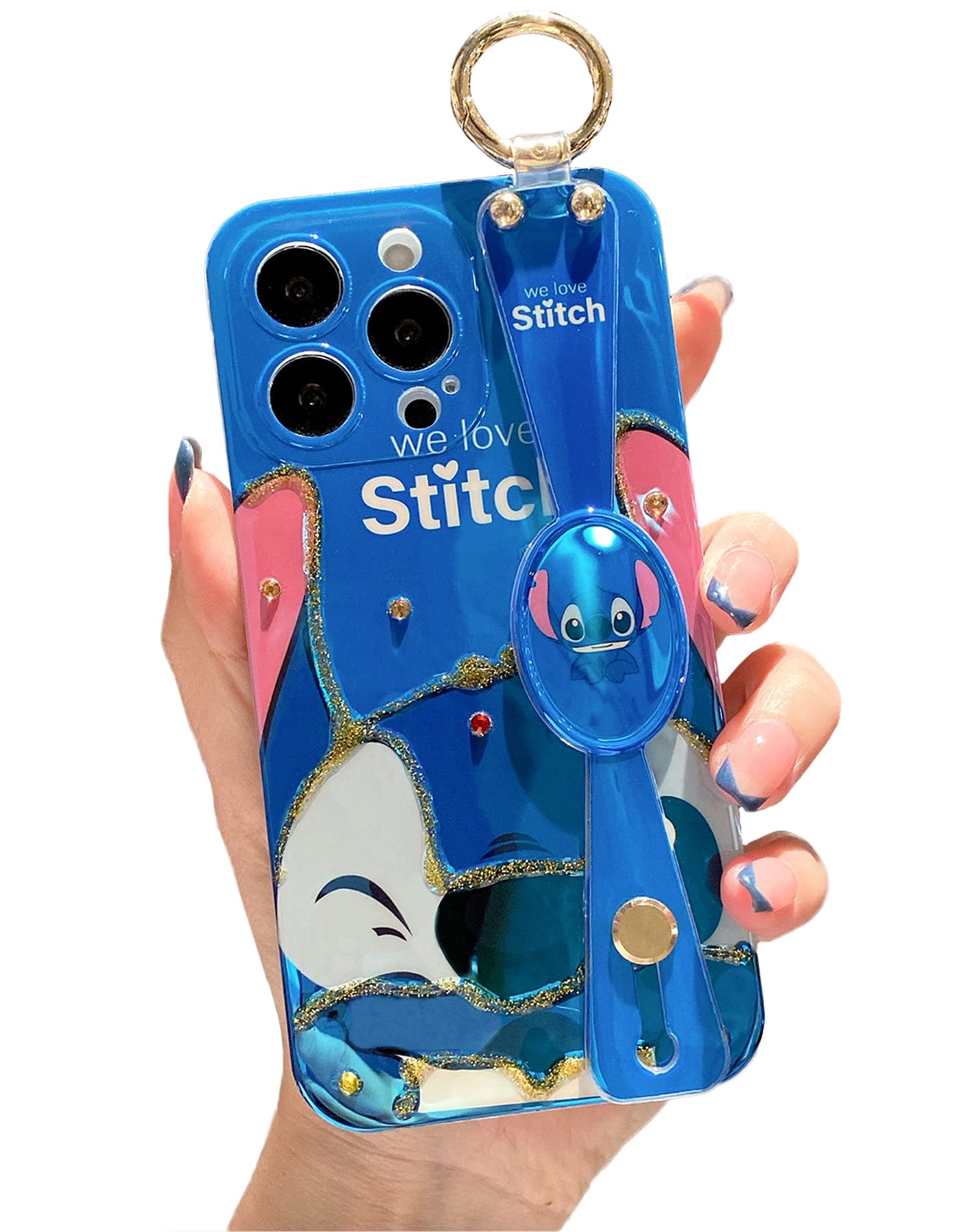 Iphone 13 Pro Max Case With Wrist Strap Kickstand Cute