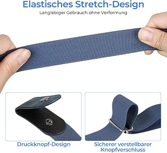 4 Pezzi Cintura Elastica Invisibile Senza Fibbia - Regolabile Da 42 A 130 Cm, Con Fibbie Extra, Per Jeans, Pantaloni E Gonne, Uomo E Donna