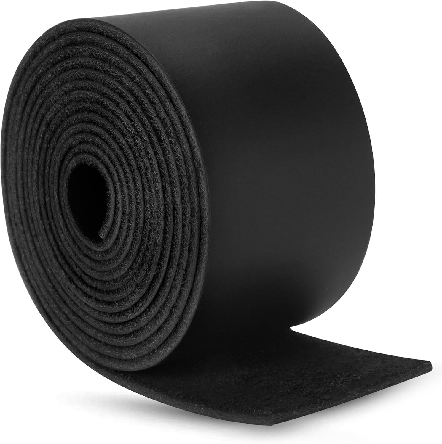 Jack&Chris 72.5 Inches Long Leather Straps for Crafts, 1.5 Inch Wide Full Grain Leather Strips for DIY Arts & Craft Projects, Fabric, Patch, Clothing, Jewelry, Black