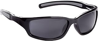Bluegill Youth Sunglass with Gray Polarized Lens/Shiny Black Frame, Small