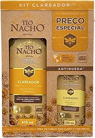 Kit Tio Nacho Clareador Antiqueda Shampoo 415ml Condicionador 200ml