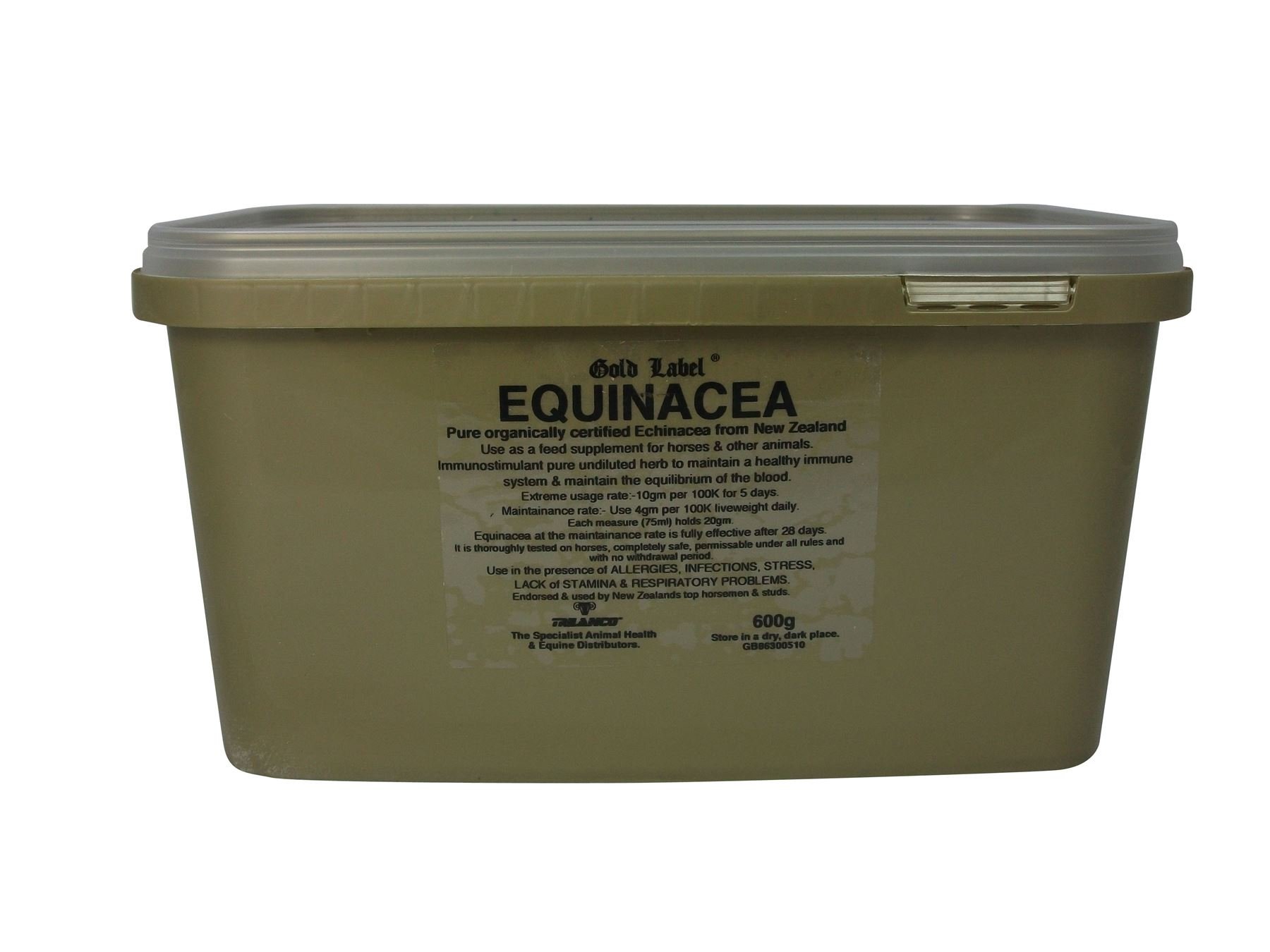 GOLD LABEL EQUINACEA PURE EQUINE HORSE HERBAL PRODUCTS