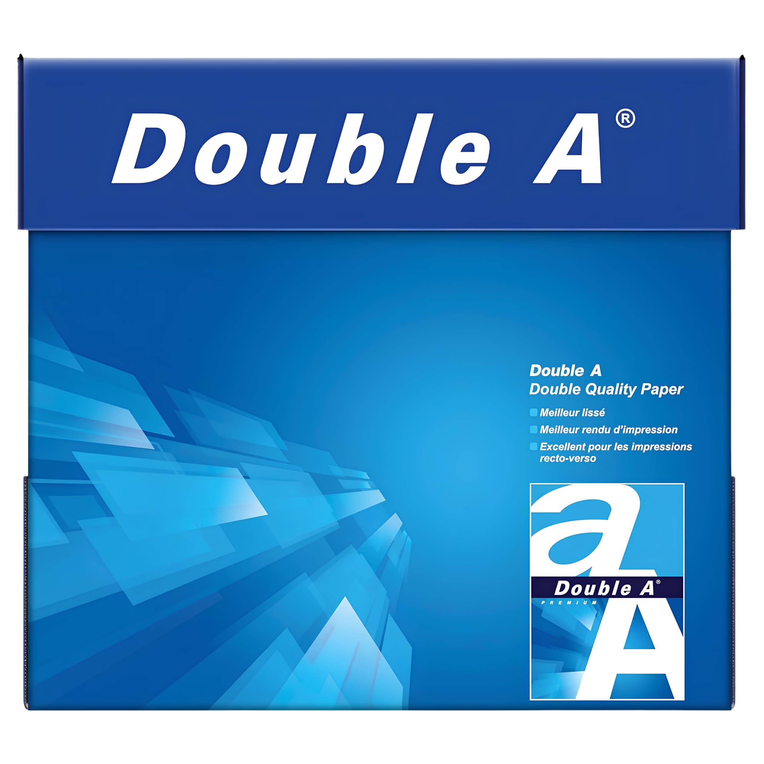 Double A Printbox - Papel para impresora (80 g/m², A4, 2500 hojas), color blanco