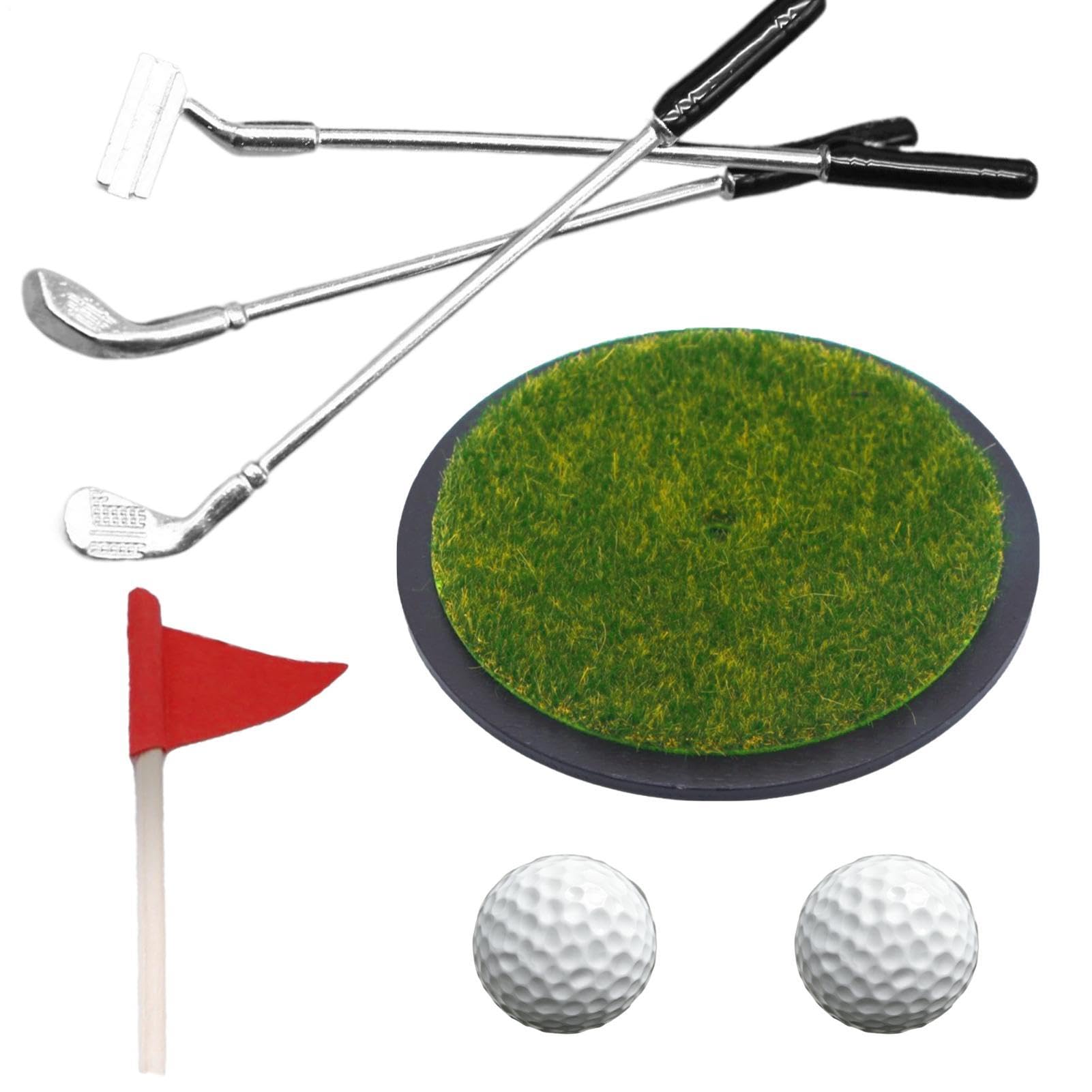 Mini-Desktop-Golfspiel | Lustiges Putting-Green-Spielzeug | Minigolfspiel | für Golfer, Kollegen, Männer, Büro, Innenbereich, Tischübung, Entspannung