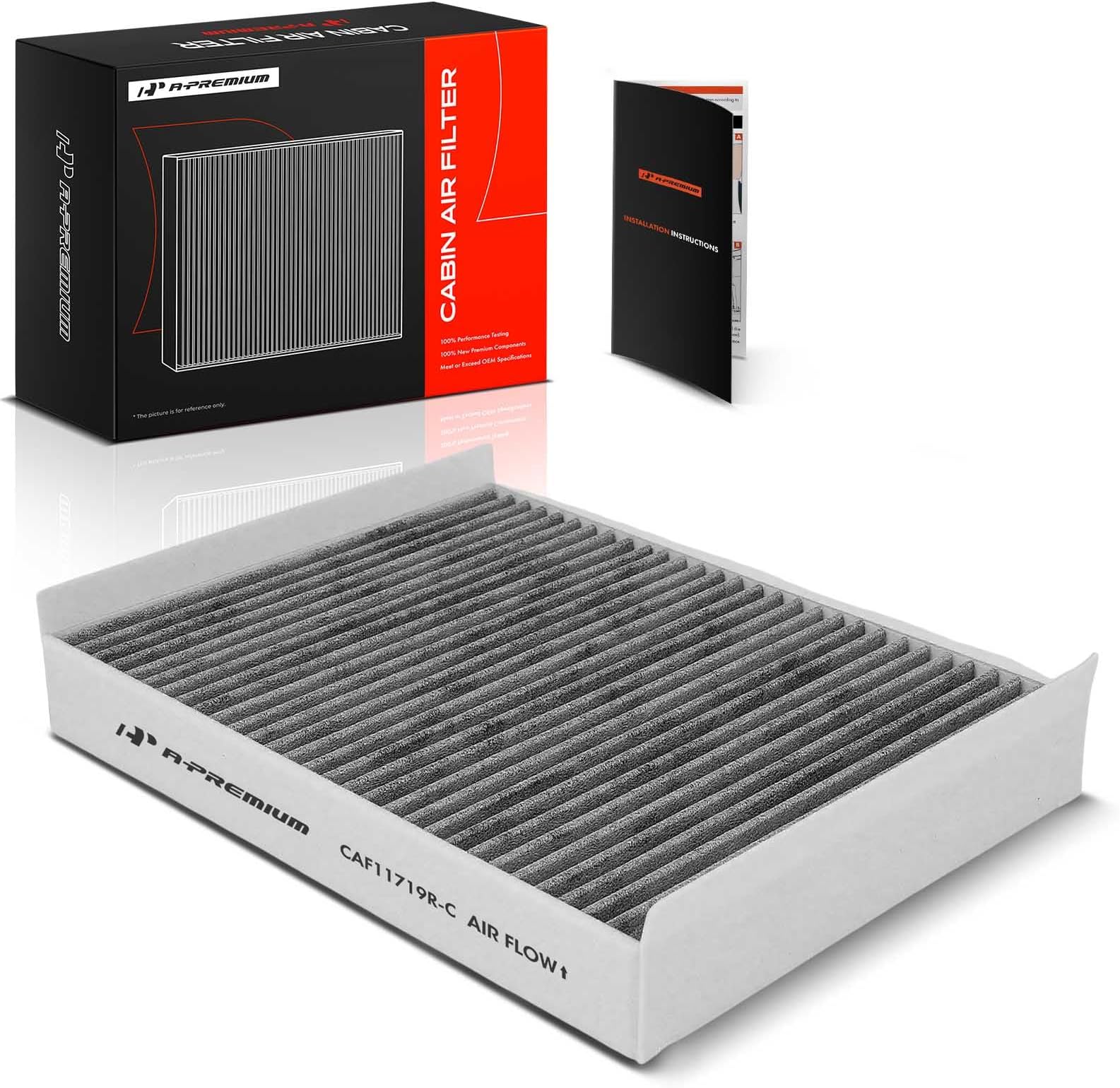 Cabin Air Filter with Activated Carbon Compatible with Mercedes-Benz C300, C350e, C400, C43 AMG, C450 AMG, E300, E350, E53 AMG, GLE350, GL450, GLC300, GLS63 AMG, CLS53 AMG, G550, AMG GT 63