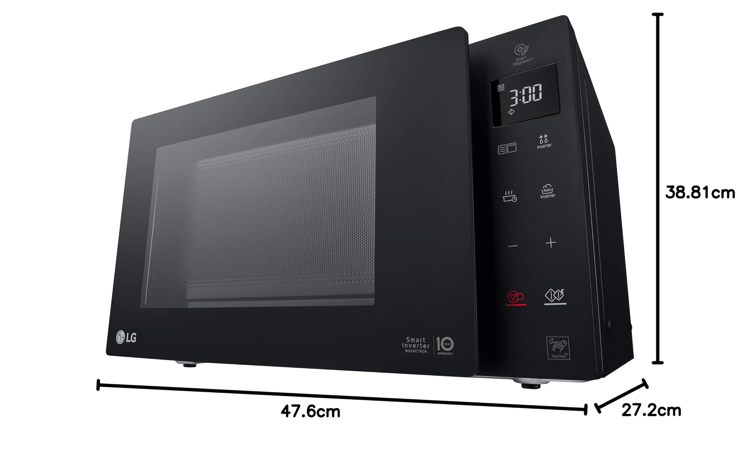 LG neochef Comptoir du kuchenka mikrofalowa kombinowana 23 l, 1150 W, czarna – kuchenka mikrofalowa Comptoir du, 23 l, 1150 W, dotykowa, czarna