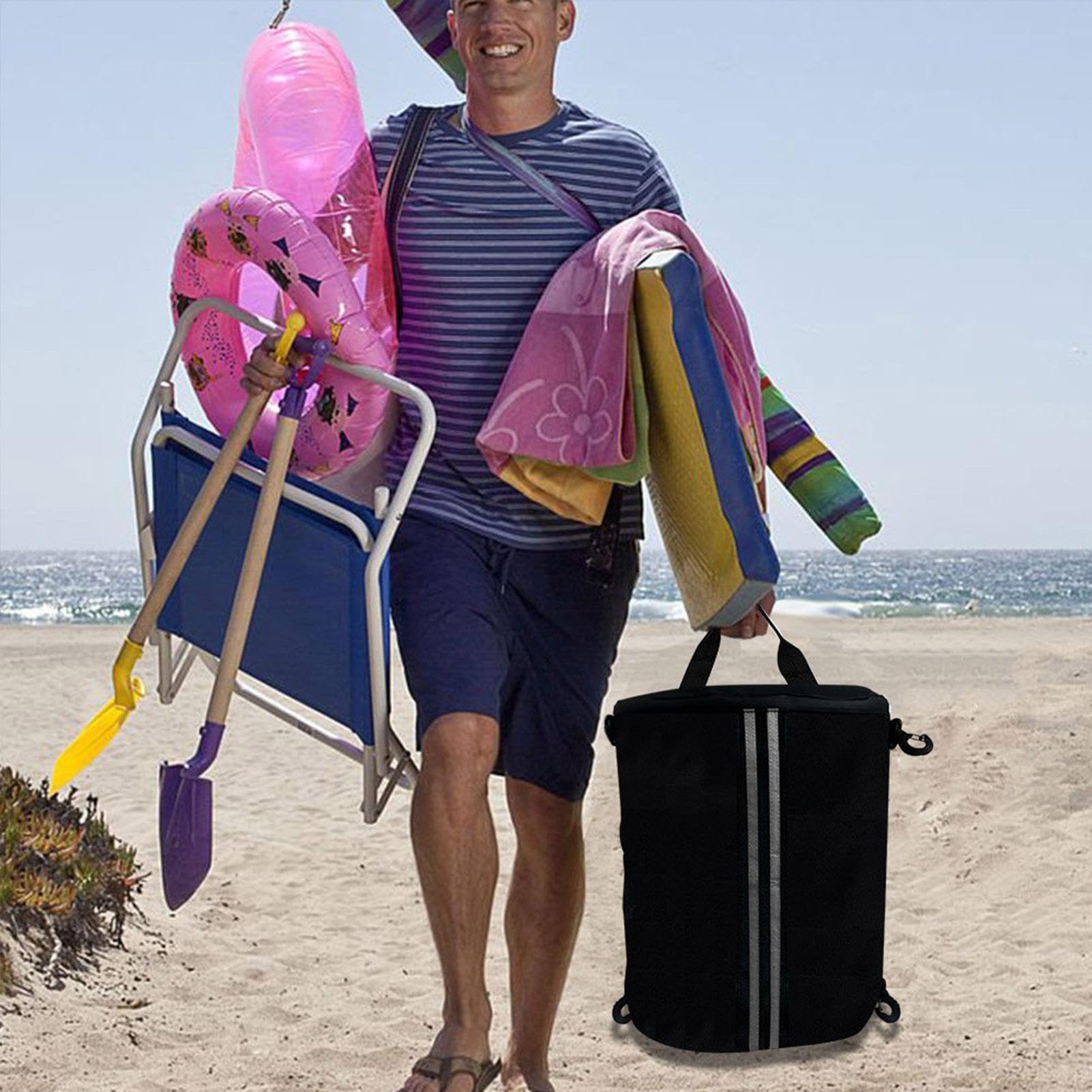 Borsa portaoggetti per kayak – Custodia con cerniera per ponti Sups | Borse da ponte multifunzionali per paddleboard, borsa portatile in rete, per sport acquatici a P