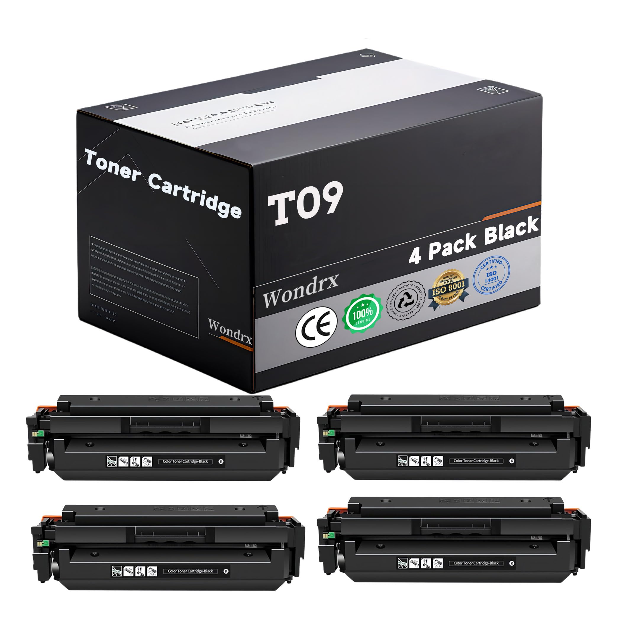 Cartouches De Toner T09 Compatibles Canon - 4 Cartouches (Noir, Cyan, Magenta, Jaune) - Pour ImageCLASS X C1127iF, MF1127C