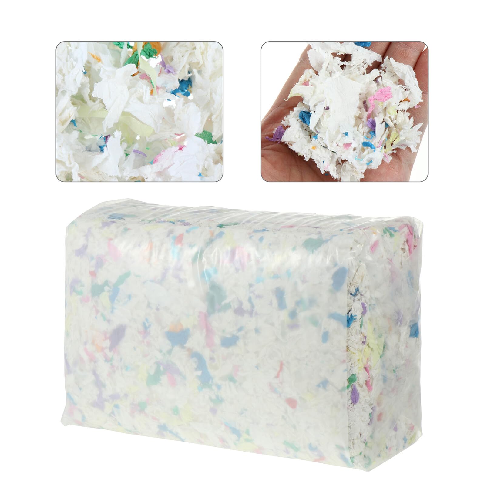 ORFOFE Rivestimento Assorbente per Gabbia Criceti e Piccoli Animali in Carta 450g, Previene Odori e Sporco, per Habitat di Topi e Animali Domestici