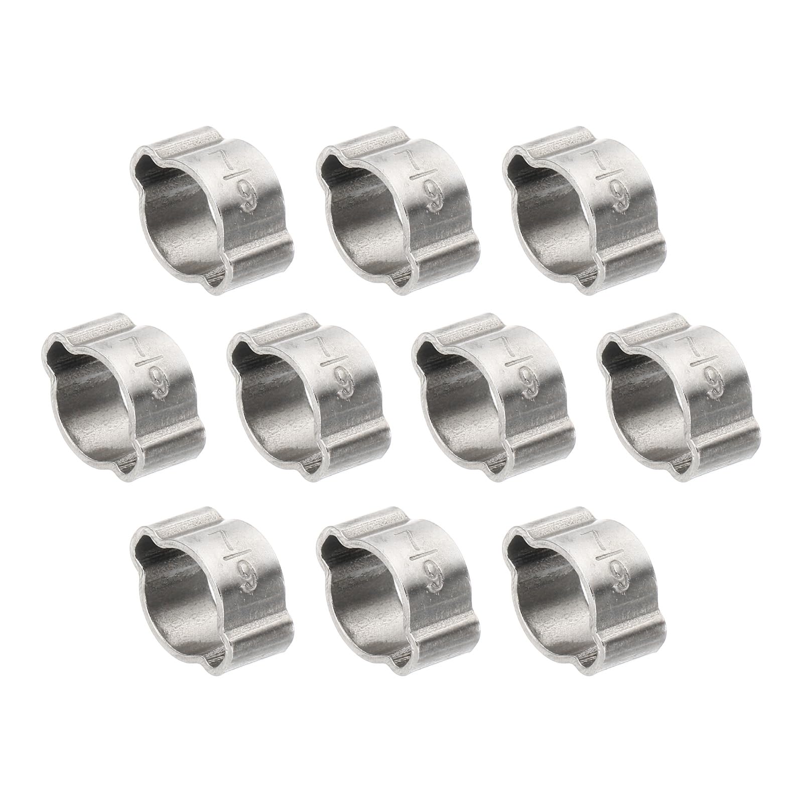 HSEAMALL 140 Pièces 5-18mm Double Oreille O Clips Pinces De Tuyau De Zinc, Pinces De Fixation