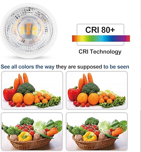 Miniatura 5 de Bombillas LED GU10 regulables de 7 W (equivalente a 50 W a 60 W-75 W) GU10 bombillas halógenas en forma de Gu10 38  120 V 650 Lm para iluminación de